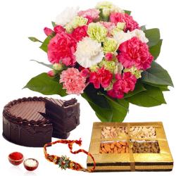 Rakhi With Cakes - Rakhi Hamper for Brother