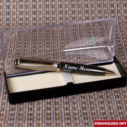 Birthday Gifts for Brother - Dark Grey Shiny Personalized Pen