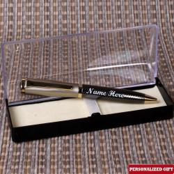 Personalized Photo Keepsakes - Dark Grey Shiny Personalized Pen