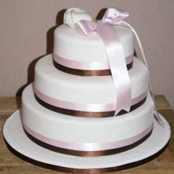Designer Cakes - Three Tier Vanilla Fresh Cream Cake