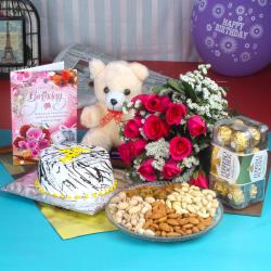 Cakes with Flowers - Perfect Birthday Gift Hamper