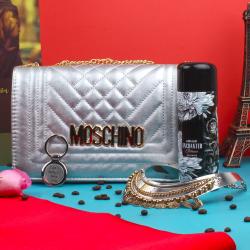 Handbags - Silver Valentine Gifting Combo for Her