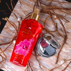 Fashion Hampers - Victoria Secret Total Attraction Perfume with Compact Mirror Gift for Her