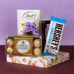 Chocolate Hampers - Lindor Rocher Hershey's Choco Gift Box