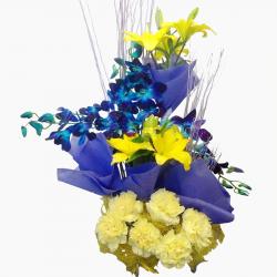 Valentine Exotic Flower Arrangements - Fifteen Mix Exotic Flowers for Love