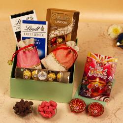 Diwali Chocolates - Best Diwali Special Dryfruit with Lindt Chocolates Box