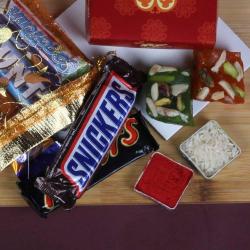 Bhai Dooj Gift Combos - Mix Imported Chocolates and Karachi Halwa Bhai Dooj Gift