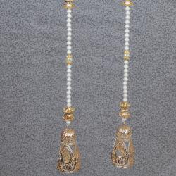 Home Decor Gifts Online - Diwali Fancy Pearl String Long Door Hanging