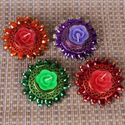 Diwali Candles - FANCY FLOATING DIYA SET OF FOUR