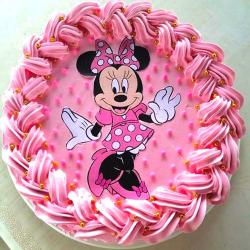 Mickey Mouse Cake - 1/2 Kg Strawberry Mini Mouse Cake