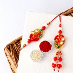 Bhai Bhabhi Rakhis - Ethnic Bhaiya Bhabhi Rakhi Lumba Rakhi