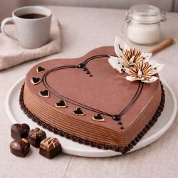 Wedding Cakes - Chocolate Heart Shape Cake