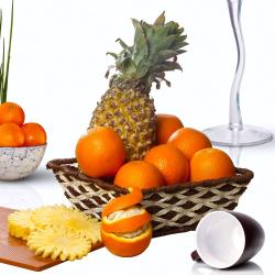 Get Well Soon Gifts for Dad - Oranges and Pineapple Fruits Combo