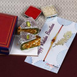 Rakhi Gift Hampers - Mix Dryfruit Cake Rakhi Gift