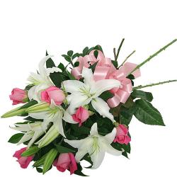 Lilies - Roses and Lilies Bouquet
