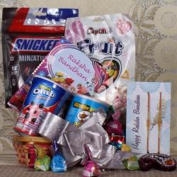 Send Rakhi Gift Rakhi Best Goodies Basket To Ahmedabad