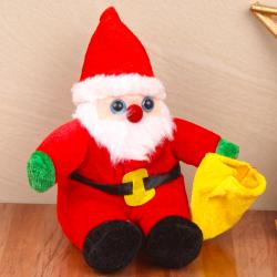 Send Christmas Gift Cute Santa Claus Soft Toy To Kolkata