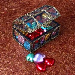 Send Heart Shaped Chocolate in a Treasure Box To Siliguri