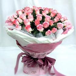 Thank You Flowers - Bunch of 50 pink roses