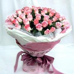 Mothers Day Gifts to Mumbai - Bunch of 50 pink roses