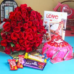 Valentine Fresh Flower Hampers - Exclusive Valentine Gifting Collection