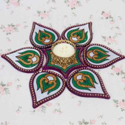 Diwali Crafts - Modak Design Artificial Rangoli