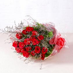 Anniversary Gifts for Him - Eighteen Long Stemmed Red Roses Bouquet