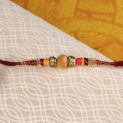 Stone Rakhis - Sandalwood Thread Rakhi