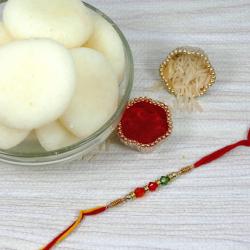 Rakhi to Canada - Rakhi with Rasgulla - Canada