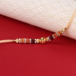 Zircon Rakhis - Colorful Designer Beads Rakhi