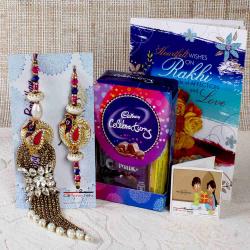 Rakhi With Cards - Rakhi Gift for Bhaiya and Bhabhi