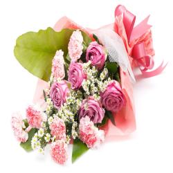 New Born Flowers - Pink Flower Bouquet