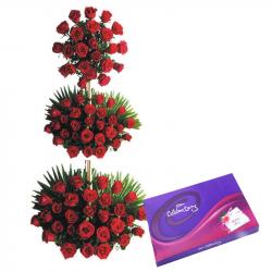Valentine Flowers with Chocolates - Valentine Grand Surprised