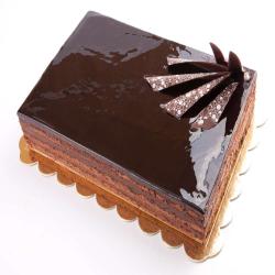 Designer Cakes - Square Shape Dark Chocolate Cake