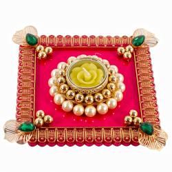 Diwali Gift Items - Square Acrylic Designer Diya