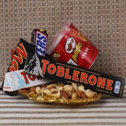 Fathers Day Gifts for Uncle - Toblerone Treat with Dryfruit Hamper