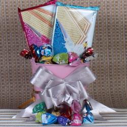 Send Chocolates Gift Gift Bucket of Wafers Biscuit and Truffle Chocolates  To Hyderabad