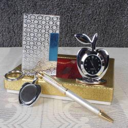 Gifts for Grand Father - Silver Plated Gift Items Hamper