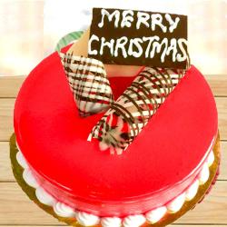 Send Christmas Gift Christmas Strawberry Cake To Kanpur