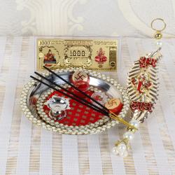 Diwali Pooja Thali - Attractive Diwali Pooja Gift Combo