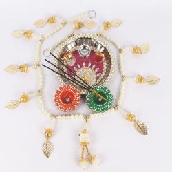 Home Decor Gifts for Her - Gudi Padwa Pooja Diya Thali with Traditional Toran