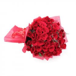 Valentine Roses - Bouquet of 40 Romantic Red Roses