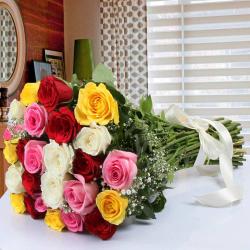 Congratulations Flower - Mixed Roses Bouquet Online