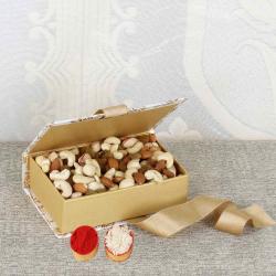 Send Bhai Dooj Gift Dry Fruits and Bhai Dooj Kumkum Tikka Combo To Gurgaon