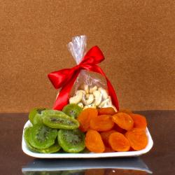 Send Sweets Gift Dry Kiwi with Aprikot and Cashew Nuts To Kupwara