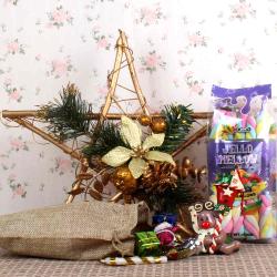 Christmas Gift Hampers - Christmas Star Decore with marshmallows