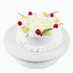 Sugar Free Cakes - Less Sugar Round Pineapple Cherry Cake