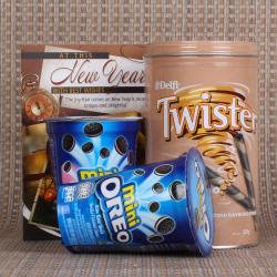 Send New Year Gift Oreo and Twister New Year Chocolates To Coimbatore