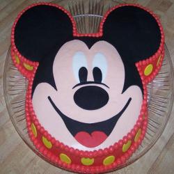 Bhai Dooj Personalized Gifts - Mickey Face Cake