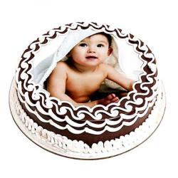 Two Kg Cakes - Baby Photo Chocolate Cake